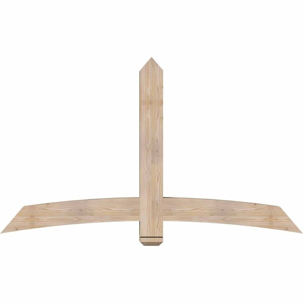 Ekena Millwork Bellingham Smooth Timber Gable Bracket, Douglas Fir, 72"W x 42"H x 5 1/2"D x 5 1/2"F, 14/12 Pitch GBW072X42X0606BEL00SDF - main